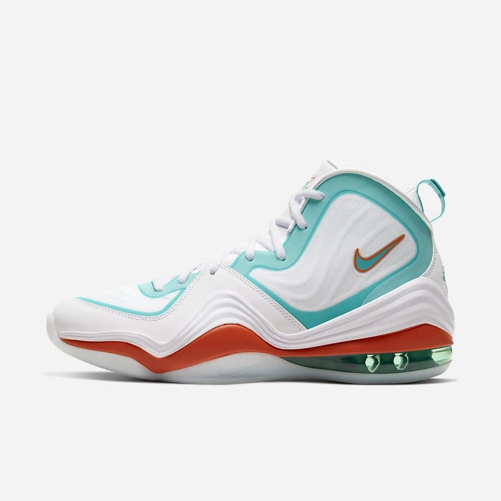 Sneakers Nike Air Penny V Blanche 0738-542 White/Oracle Aqua/Alpha Orange/Oracle Aqua Homme | GZR-89609133